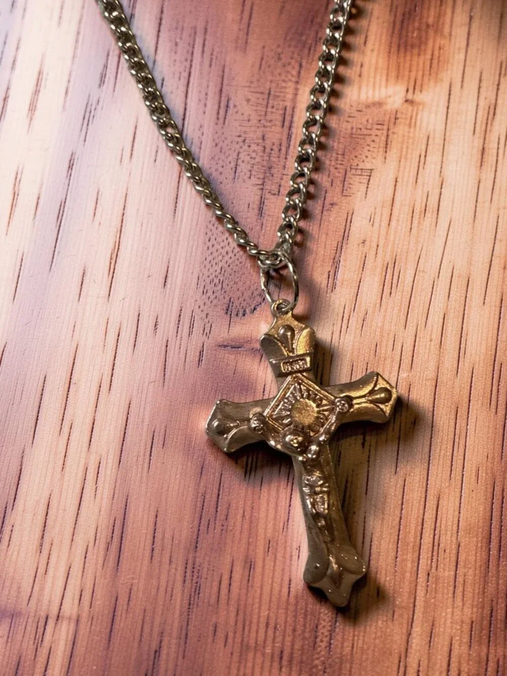 Statement Cross Silver Cross Necklace